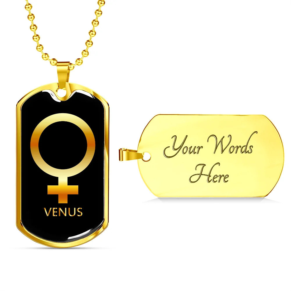 Zodiac and Astrology Symbol of the Planet Venus Zodiac Personalized Engraved Go